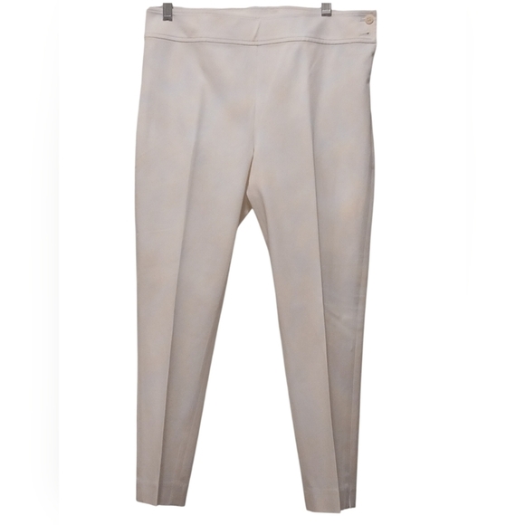 Lauren Ralph Lauren Pants - Lauren Ralph Lauren - Ivory Colored Ankle Pants W/2 Buttons & 7" Zipper, Size 6